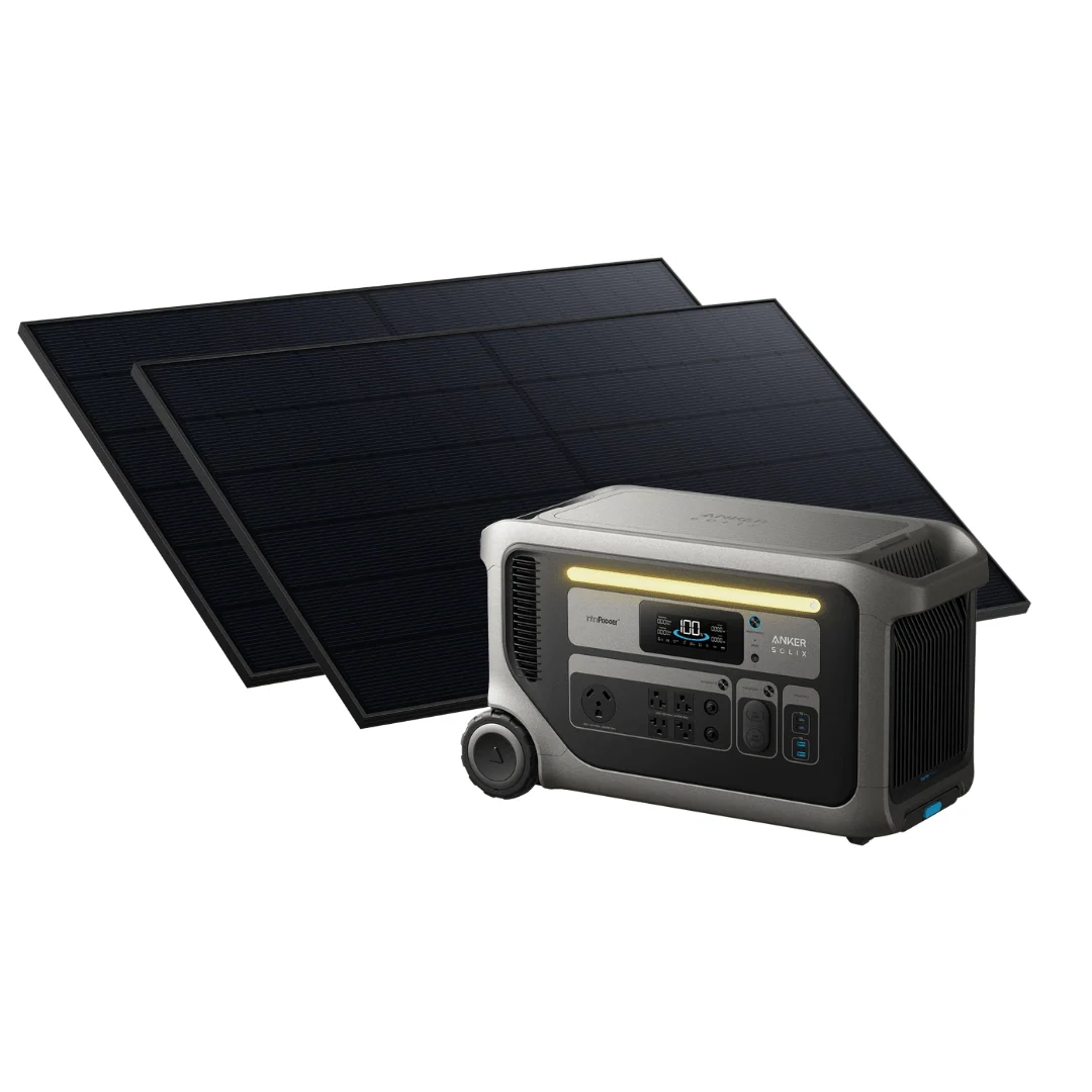 Anker SOLIX F3000 Solar Generator + 2 x 440W Rigid Solar Panel - view 2