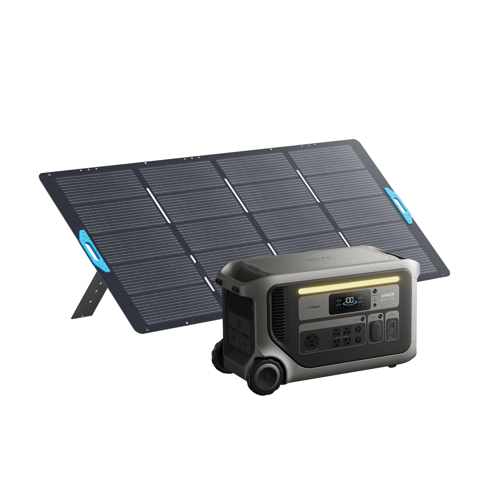 Anker SOLIX F3000 Solar Generator + 400W Portable Solar Panel Kits - view 3