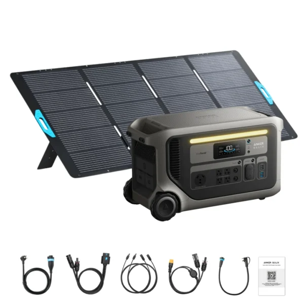 Anker SOLIX F3000 Solar Generator + 400W Portable Solar Panel Kits