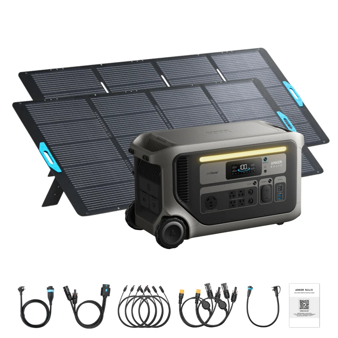 Anker SOLIX F3000 Solar Generator + 400W Portable Solar Panel Kits - view 12