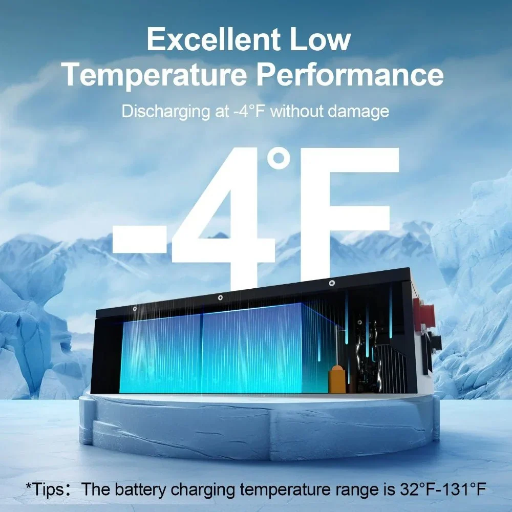 ECO-WORTHY 48V 50Ah Stackable LiFePO4 Battery - view 4