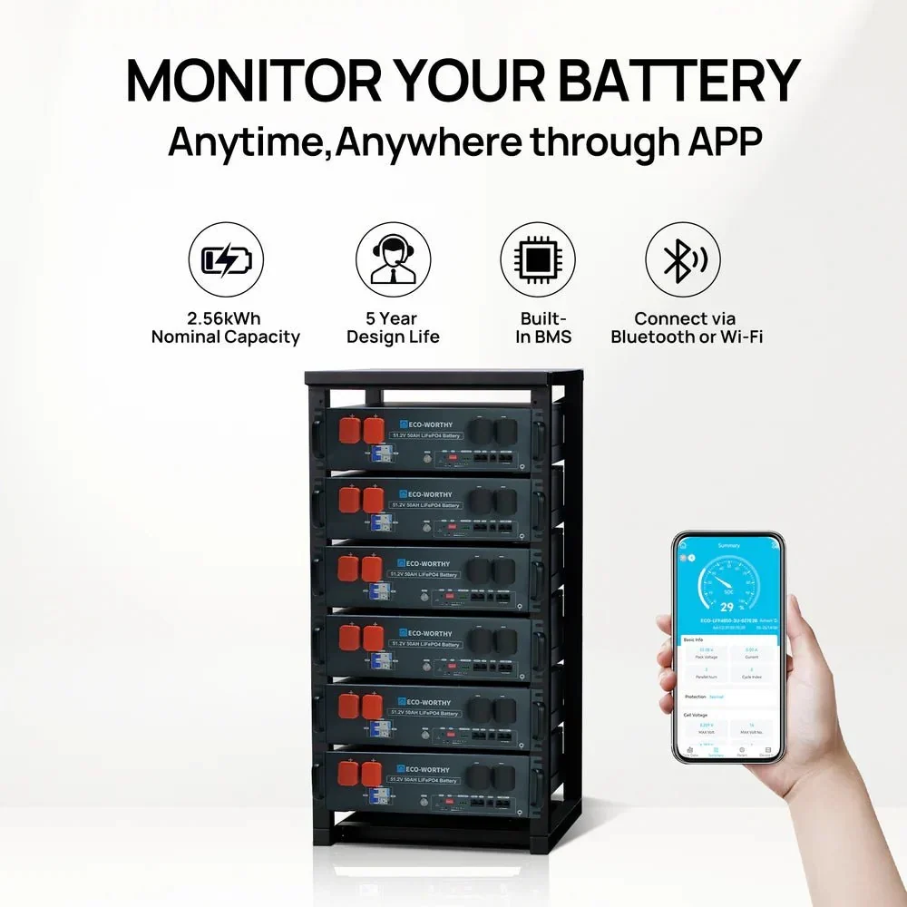 ECO-WORTHY 48V (51.2V) 50Ah Server Rack Battery - view 4