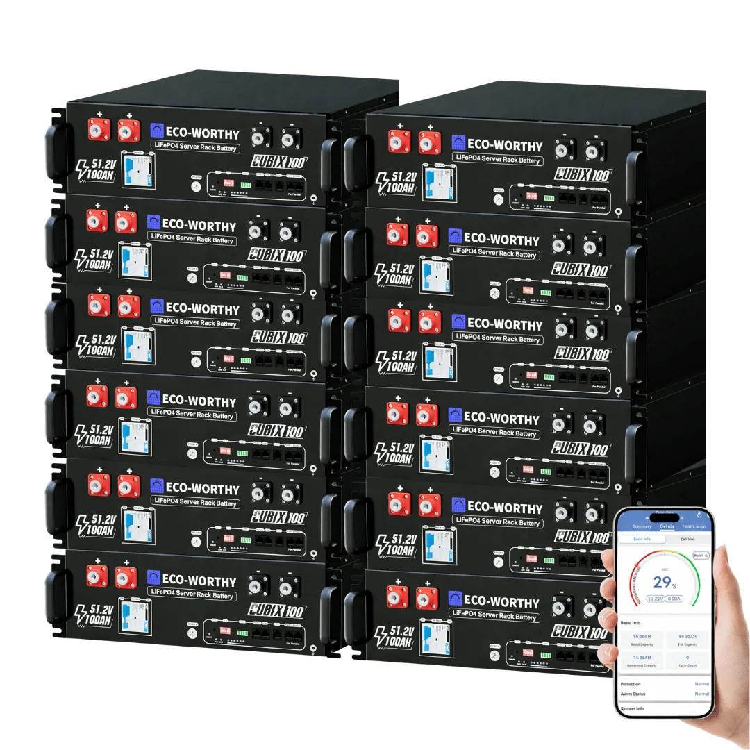ECO-WORTHY Cubix 100 48V 100Ah Server Rack Battery - view 5