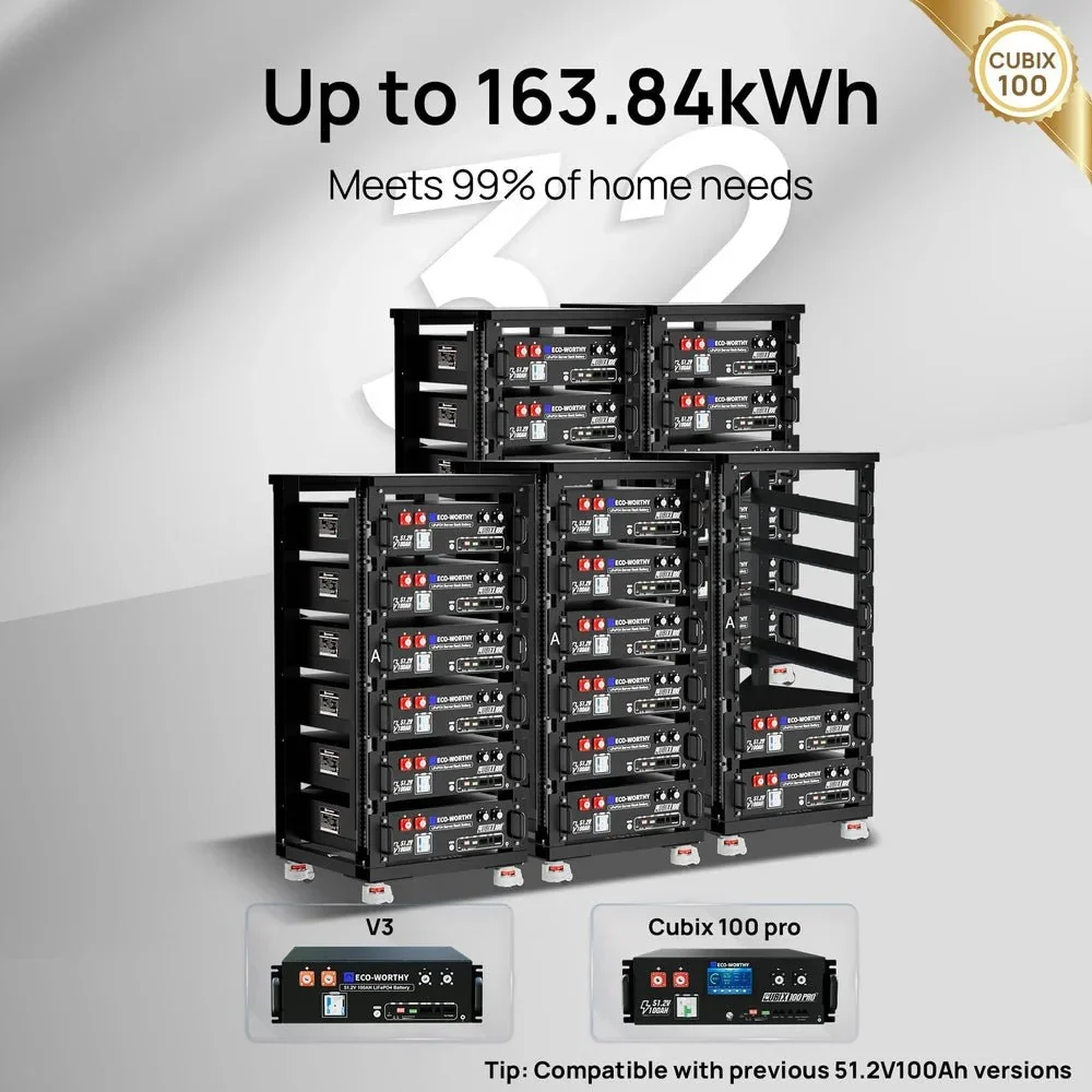 ECO-WORTHY Cubix 100 48V 100Ah Server Rack Battery - view 6