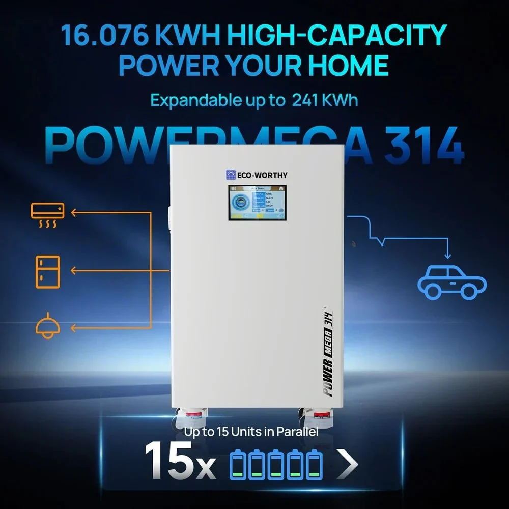 ECO-WORTHY PowerMega 314 51.2V 314AH Lithium Battery - view 4