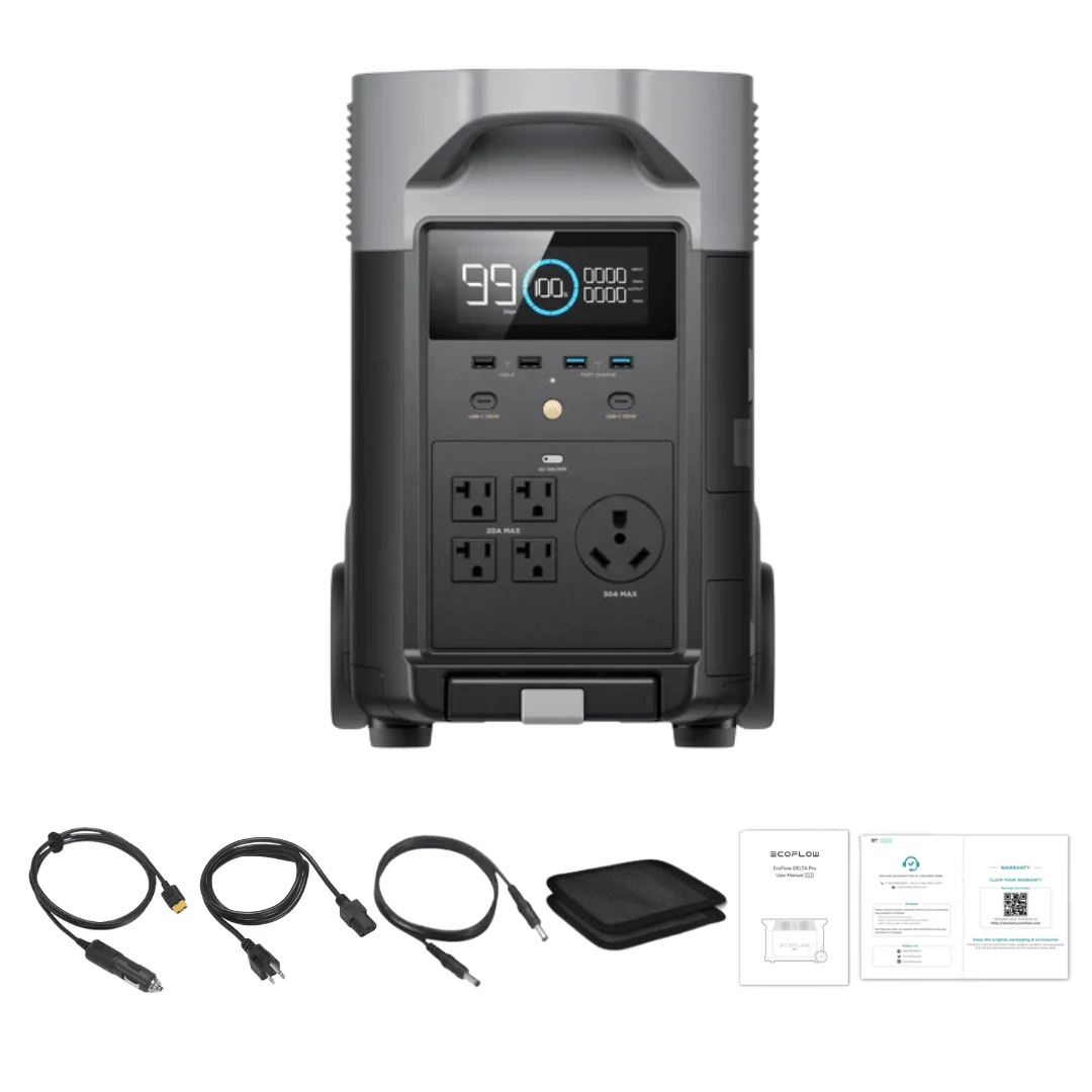 EcoFlow DELTA Pro 3600Wh 3600W Portable Power Station Solar Generator - view 2
