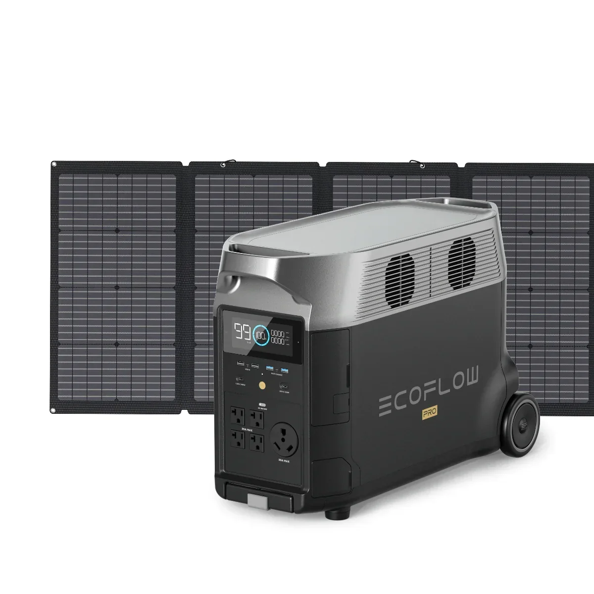 EcoFlow DELTA Pro Solar Generator + 220W Portable Solar Panels - view 6