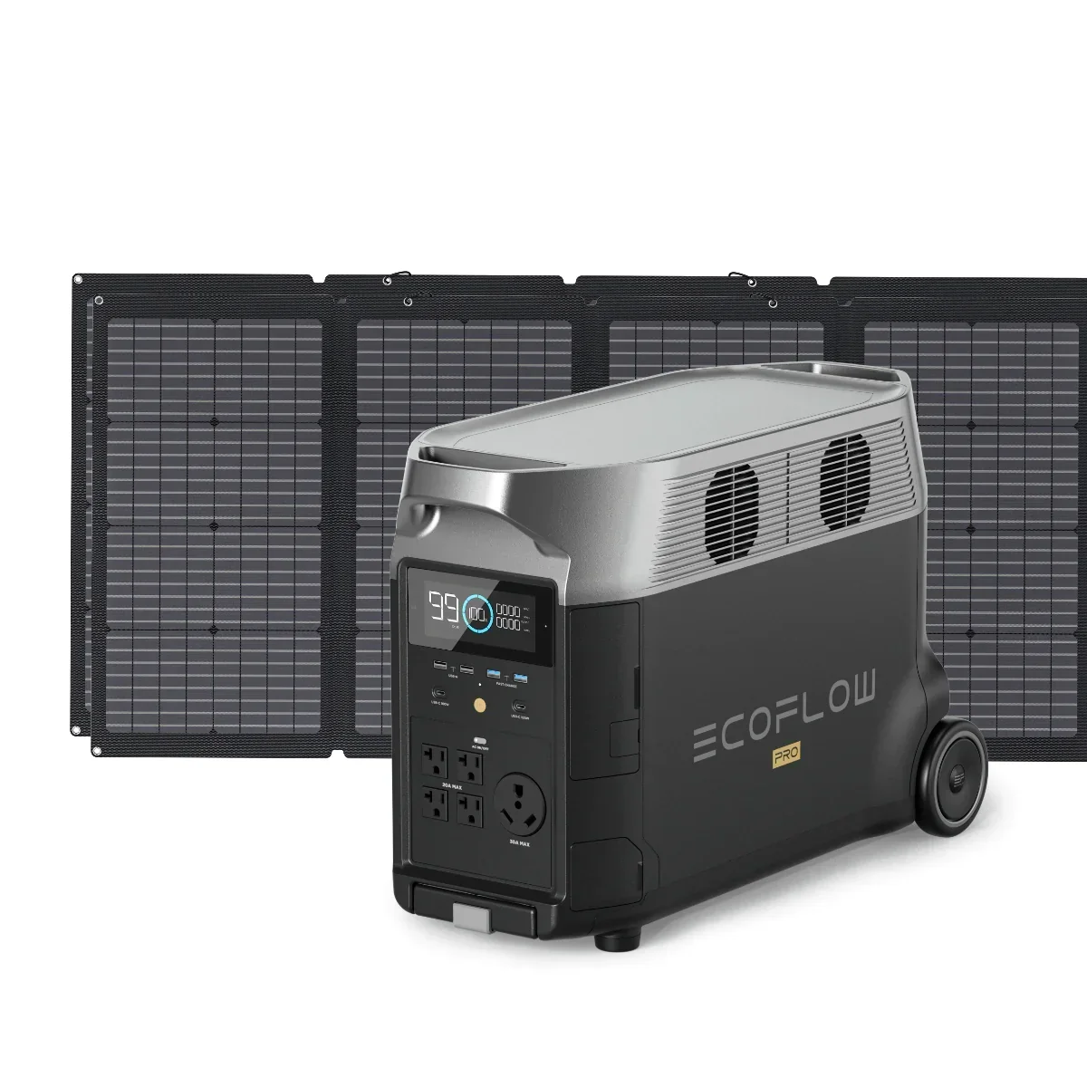 EcoFlow DELTA Pro Solar Generator + 220W Portable Solar Panels - view 7