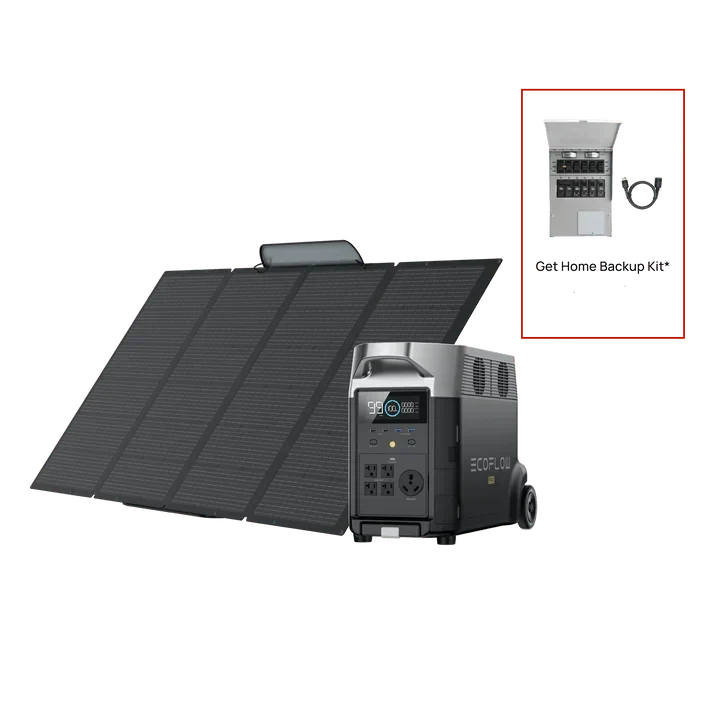 EcoFlow DELTA Pro + 400W Portable Solar Panel + Transfer Switch - view 2