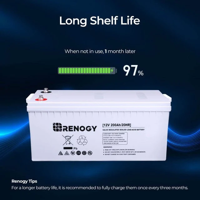 Renogy 12 Volt 200Ah Deep Cycle AGM Battery - view 4