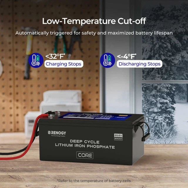 Renogy 24V 200Ah Core Series Deep Cycle Lithium Iron Phosphate Battery - view 6