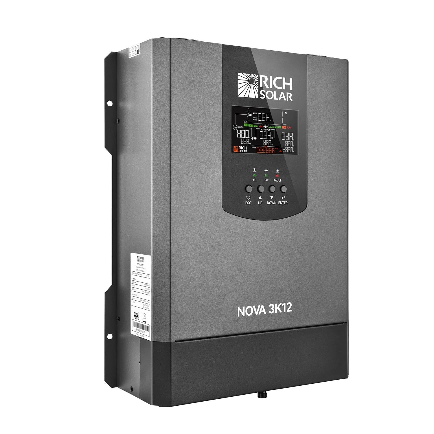 Rich Solar NOVA 3K12 3000W 12V Pure Sine Wave Inverter with Built-in Transfer Switch - view 2