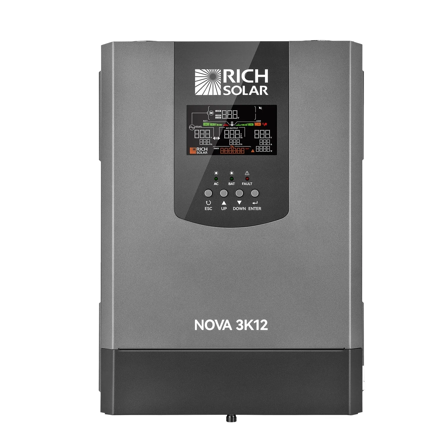 Rich Solar NOVA 3K12 3000W 12V Pure Sine Wave Inverter with Built-in Transfer Switch - view 3