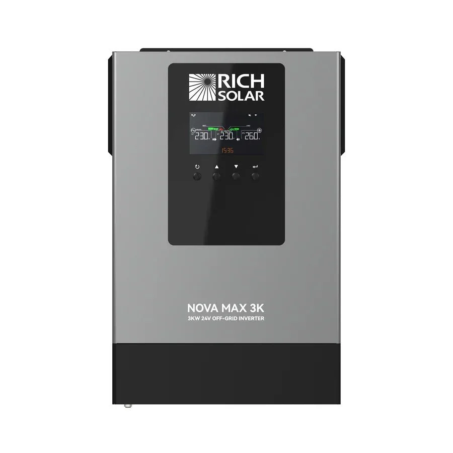 Rich Solar NOVA MAX 3K 2026 24V 3000W Off-Grid Hybrid Inverter