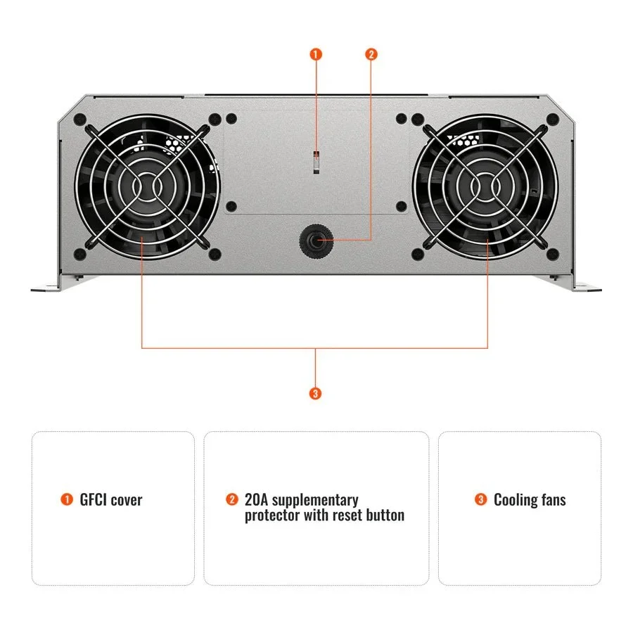 Rich Solar NOVA SUPERCHARGER 2K 2000W 12V Pure Sine Wave Inverter Charger - view 5