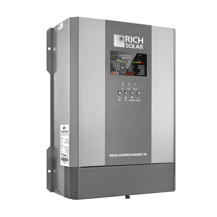 Rich Solar NOVA SUPERCHARGER 3K 3000W 12V Pure Sine Wave Inverter Charger - view 3