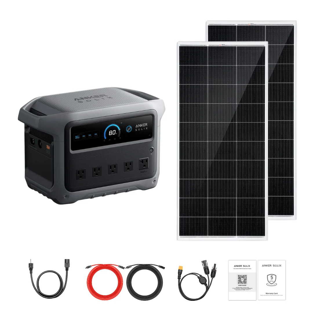 Anker SOLIX C1000 Gen 2 Portable Power Station + Custom Solar Panel Bundle Option - view 2