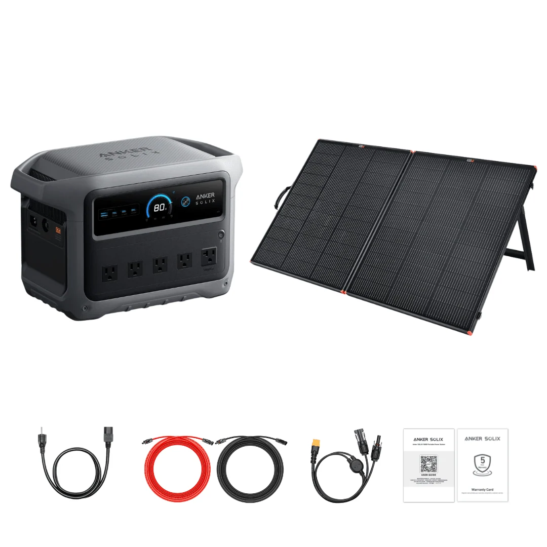 Anker SOLIX C1000 Gen 2 Portable Power Station + Custom Solar Panel Bundle Option - view 3