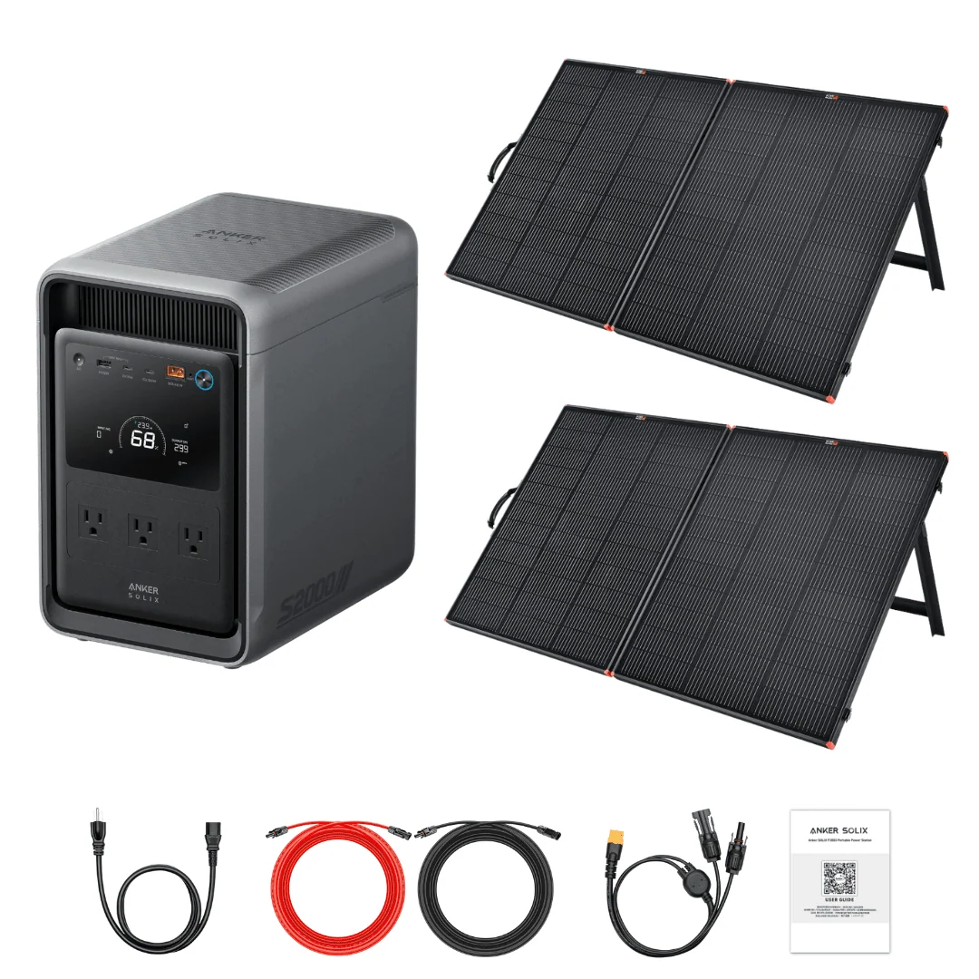 Anker SOLIX S2000 Portable Power Station + Custom Solar Panel Bundle Option - view 14