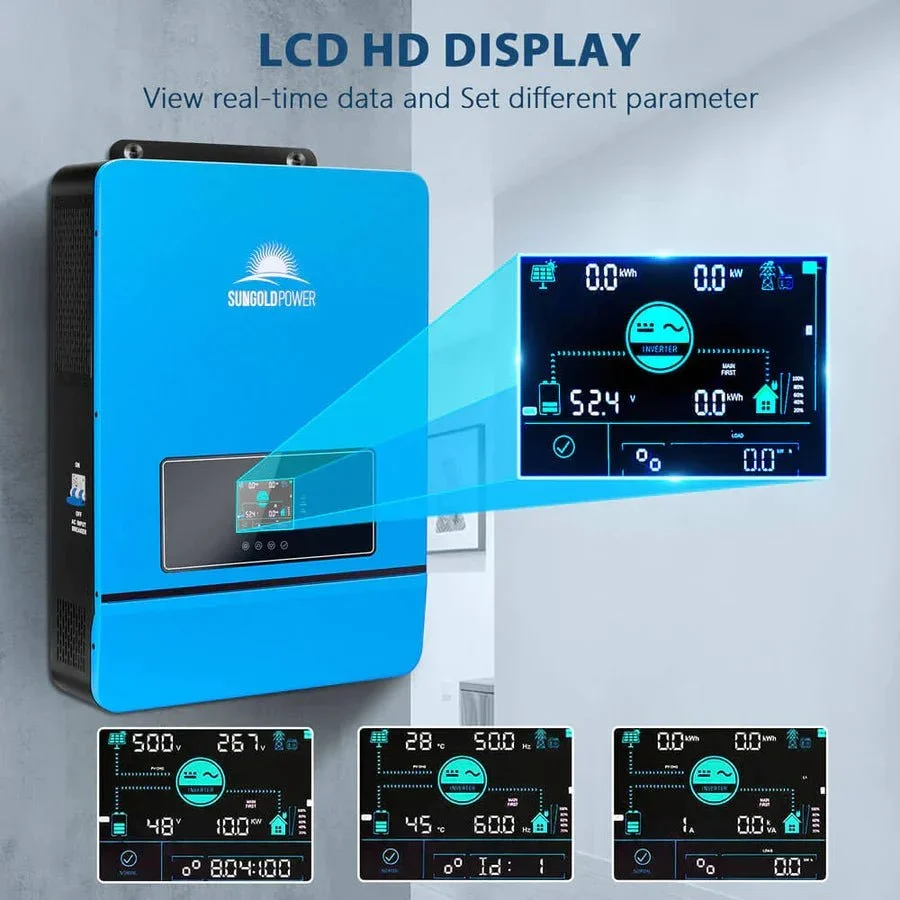 SunGoldPower 10KW 48V Split Phase Solar Inverter - view 3