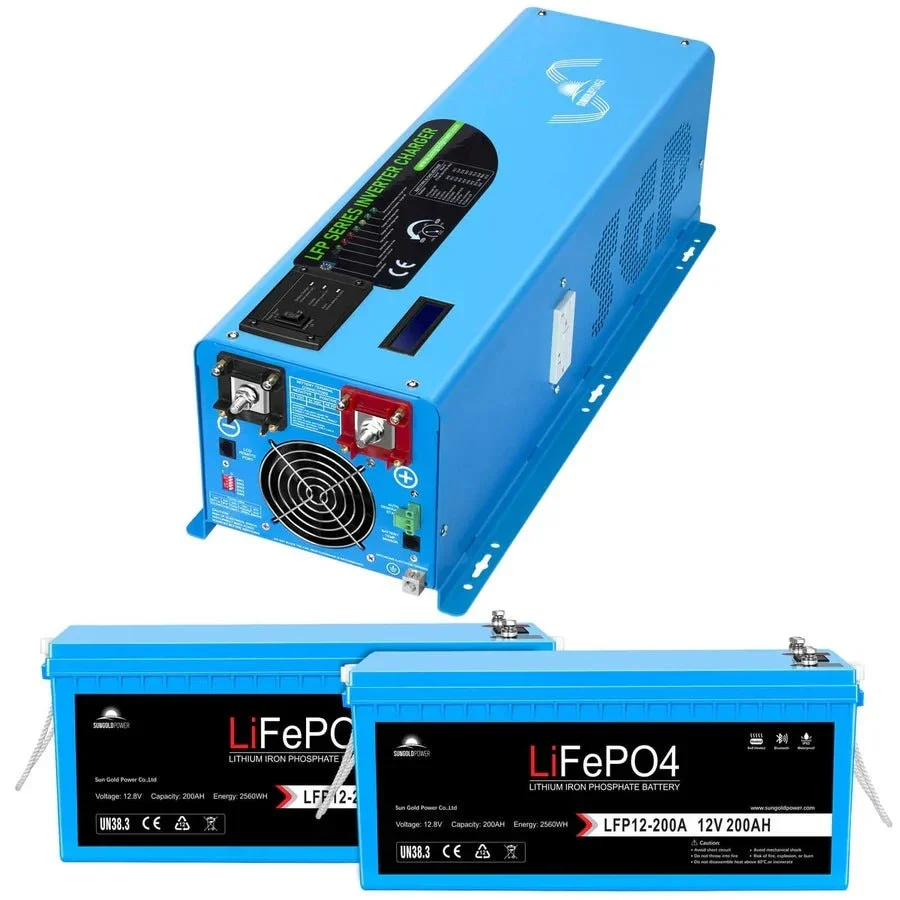 SunGoldPower 4000W DC 12V Split Phase Pure Sine Wave Inverter With Charger - view 8