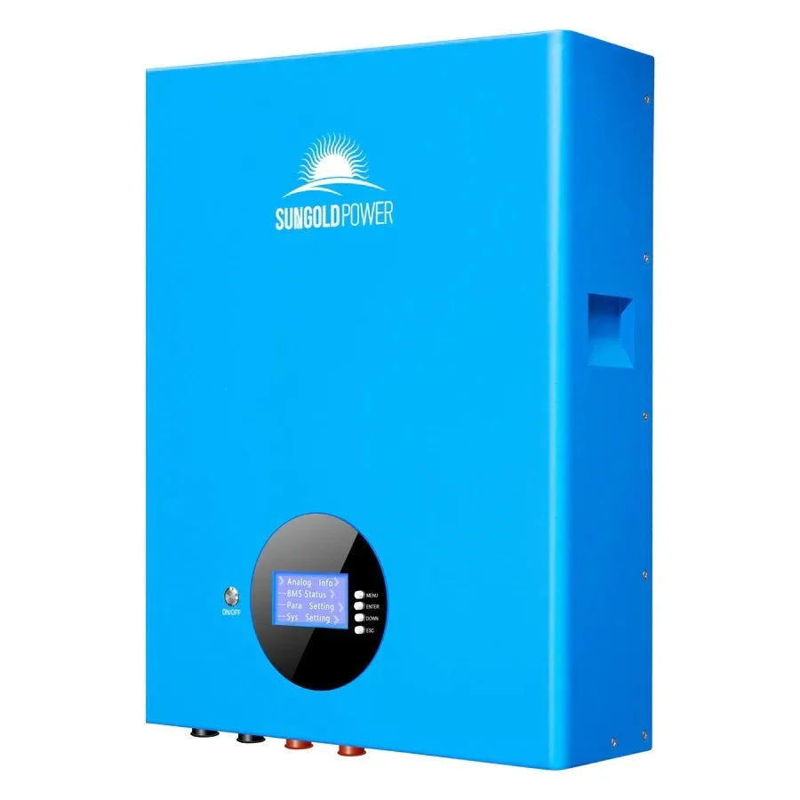 SunGoldPower 5.12kWh Powerwall LiFePO4 Lithium Battery