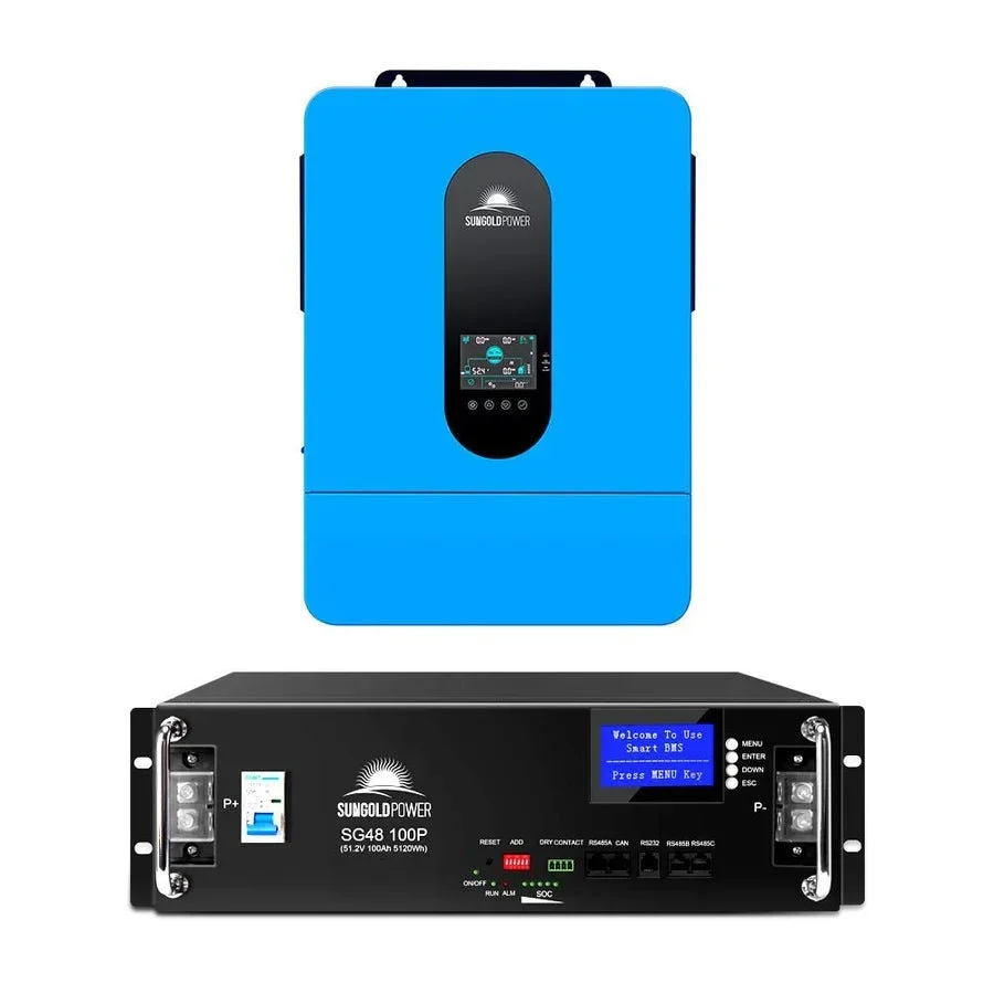 SunGoldPower 6.5kW 48V Split Phase Hybrid Solar Inverter - view 9