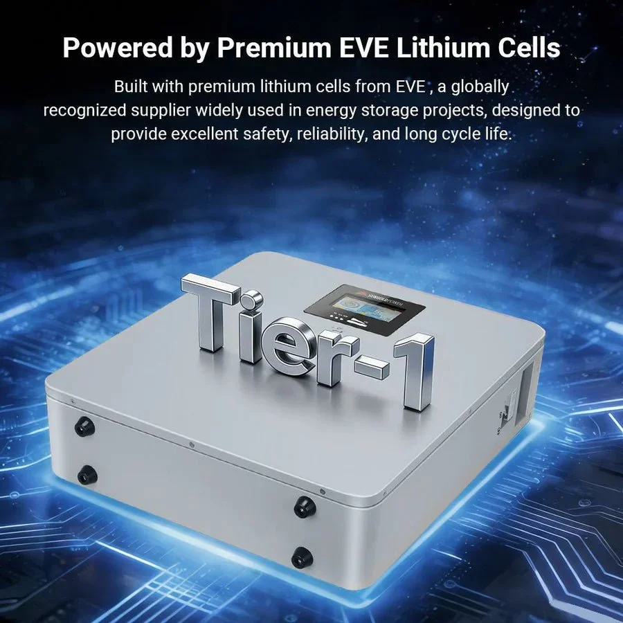 SunGoldPower CoreX 5 Elite Wall Mounted 48V 100AH Residential Energy Storage Battery Pack - view 3